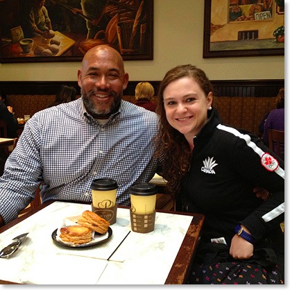 Mark and Liliana at Portos Mini